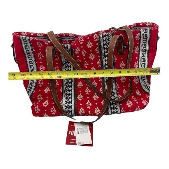 Tommy Hilfiger Zip Expandable Purse Tote Bag HTF NOS - Picture 12 of 12